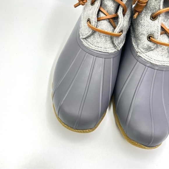 Sperry Women's Saltwater Grey Gray Wool Duck Boots STS82475 Size 9.5 - Picture 4 of 13